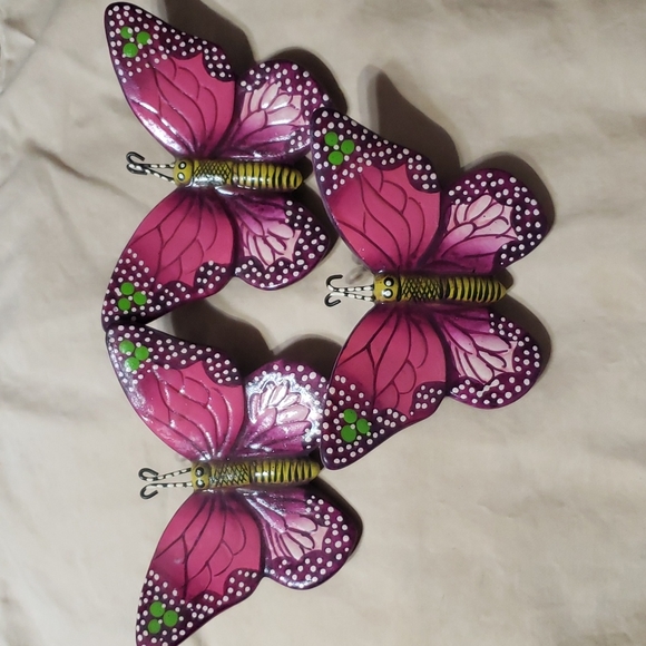 Handmade Other - A set of 3 Butterfly Wall Decorations